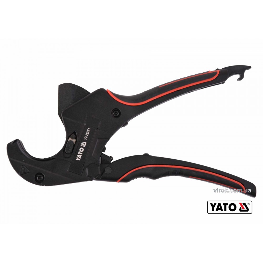 Труборіз для ПВХ труб YATO Ø42 мм алюмінієвий корпус ручка- ABS + TPR - фото 2 Труборіз для ПВХ труб YATO Ø42 мм алюмінієвий корпус ручка- ABS + TPR - фото 2