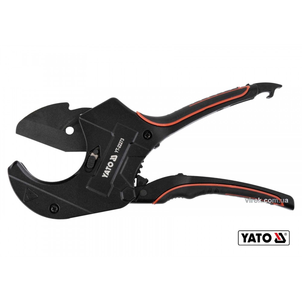 Труборіз для ПВХ труб YATO Ø63 мм алюмінієвий корпус ручка- ABS + TPR - фото 2 Труборіз для ПВХ труб YATO Ø63 мм алюмінієвий корпус ручка- ABS + TPR - фото 2