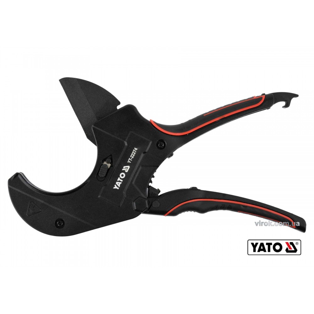 Труборіз для ПВХ труб YATO Ø75 мм алюмінієвий корпус ручка- ABS + TPR - фото 1 Труборіз для ПВХ труб YATO Ø75 мм алюмінієвий корпус ручка- ABS + TPR - фото 1