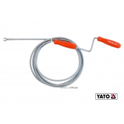Трос для очищення каналізаційних труб YATO 5 мм x 3 м Трос для очищення каналізаційних труб YATO 5 мм x 3 м