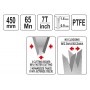 Ножівка по дереву з покриттям PTFE YATO 450 мм 7 зубів/1" - фото 3