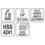 Свердло по дереву спіральне YATO Ø7 x 90/55 мм HEX 1/4" HSS 4241 - фото 7 Свердло по дереву спіральне YATO Ø7 x 90/55 мм HEX 1/4" HSS 4241 - фото 7