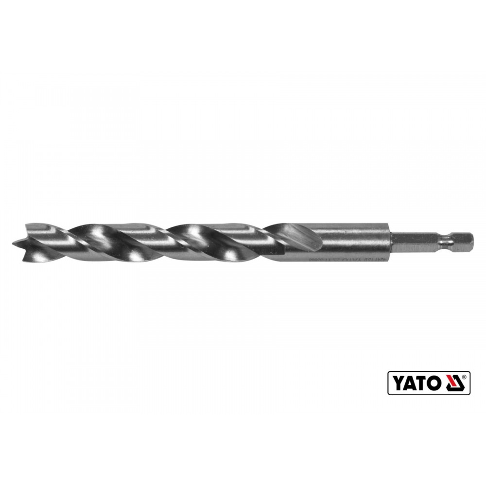 Свердло по дереву спіральне YATO Ø13 x 100/60 мм HEX 1/4" HSS 4241 - фото 1 Свердло по дереву спіральне YATO Ø13 x 100/60 мм HEX 1/4" HSS 4241 - фото 1