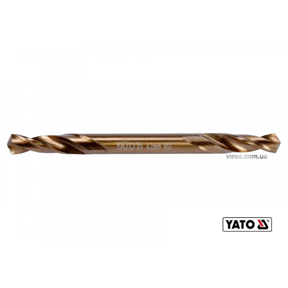 Свердло по металу двостороннє шліфоване YATO 4.2 x 55/13 мм HSS 6542 - фото 1 Свердло по металу двостороннє шліфоване YATO 4.2 x 55/13 мм HSS 6542 - фото 1