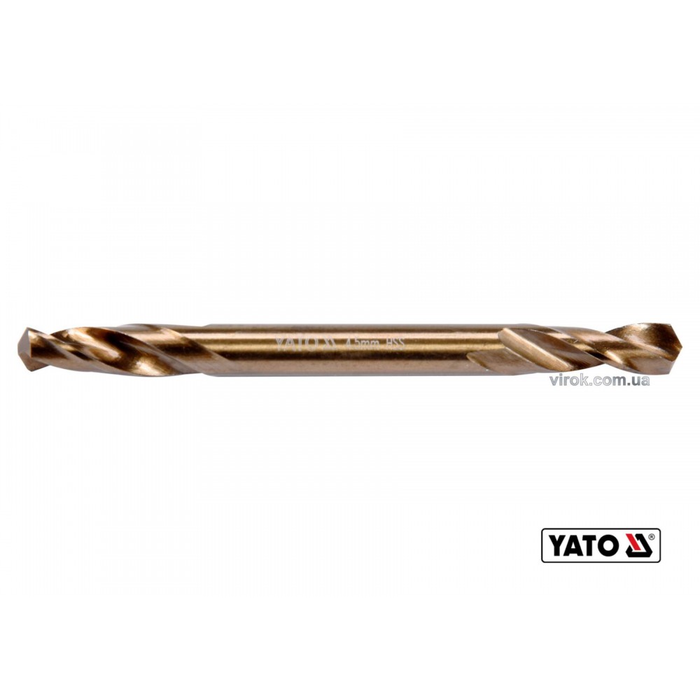 Свердло по металу двостороннє шліфоване YATO 4.5 x 58/16 мм HSS 6542 - фото 1 Свердло по металу двостороннє шліфоване YATO 4.5 x 58/16 мм HSS 6542 - фото 1