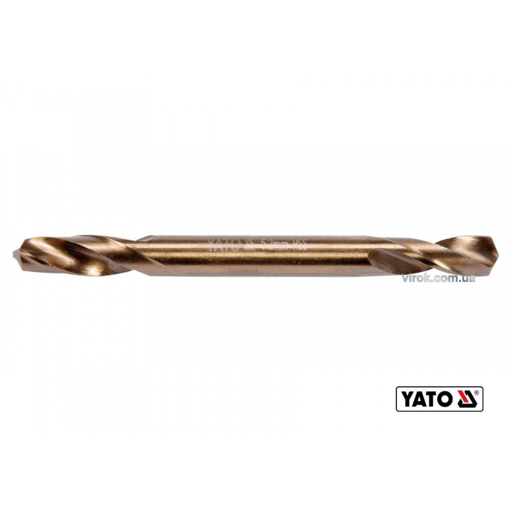 Свердло по металу двостороннє шліфоване YATO 5.2 x 62/16 мм HSS 6542 - фото 1 Свердло по металу двостороннє шліфоване YATO 5.2 x 62/16 мм HSS 6542 - фото 1