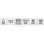 Тримач YATO зі свердлом Ø8 мм SDS+, для корончатих свердл 5/8" - фото 4