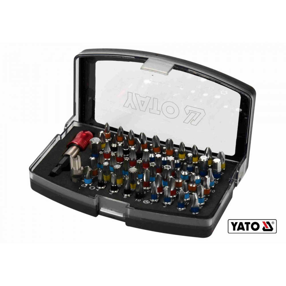 Дриль-шуруповерт ударний акумуляторний YATO 2 x Li-Ion 18 В + свердла + фрези + викруткові насадки + кейс - фото 5 Дриль-шуруповерт ударний акумуляторний YATO 2 x Li-Ion 18 В + свердла + фрези + викруткові насадки + кейс - фото 5