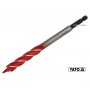 Свердло по дереву YATO 12 x 165 мм HEX- 1/4" HRC 40-45 з 4 пругами