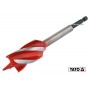 Свердло по дереву YATO 28 x 165 мм HEX- 1/4" HRC 40-45 з 4 пругами