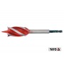 Свердло по дереву YATO 28 x 165 мм HEX- 1/4" HRC 40-45 з 4 пругами - фото 3