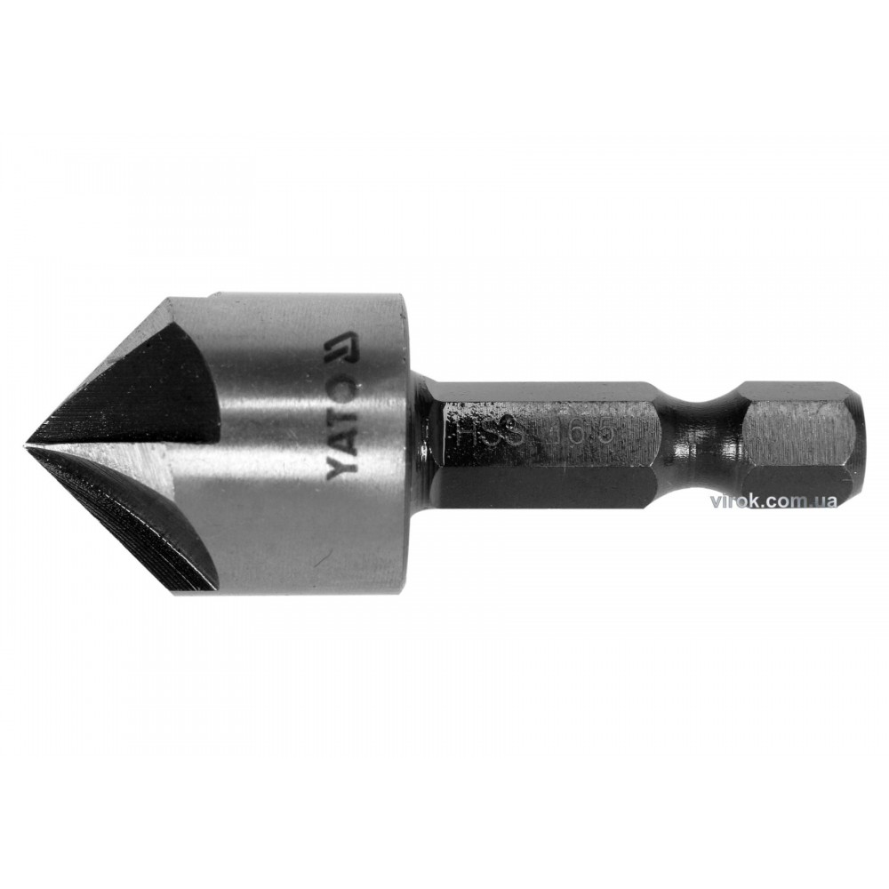 Зенківка конічна по металу YATO HEX- 1/4" 16.5 x 45 мм HSS - фото 1 Зенківка конічна по металу YATO HEX- 1/4" 16.5 x 45 мм HSS - фото 1