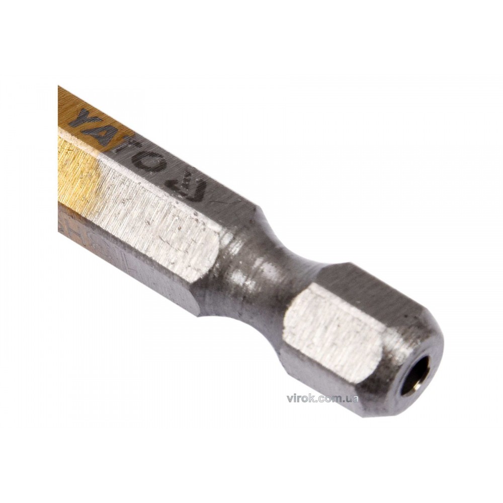 Свердло фрезерувальне по металу YATO HSS-TIN 12 x 115 мм HEX - 1/4" - фото 2 Свердло фрезерувальне по металу YATO HSS-TIN 12 x 115 мм HEX - 1/4" - фото 2