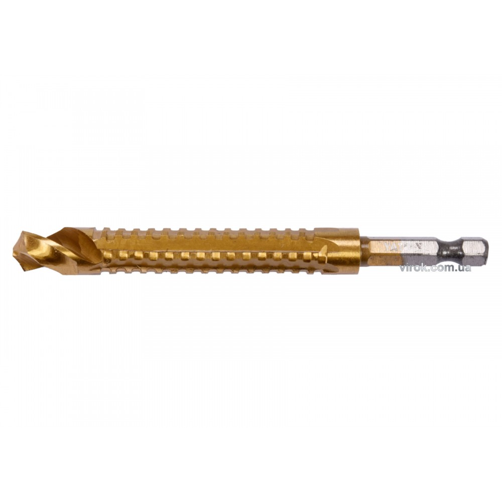 Свердло фрезерувальне по металу YATO HSS-TIN 11 x 110 мм HEX - 1/4" - фото 1 Свердло фрезерувальне по металу YATO HSS-TIN 11 x 110 мм HEX - 1/4" - фото 1