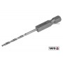 Свердло по металу YATO 2 x 57/26 мм HEX-1/4" HSS 6542 для нержавіючої конструктивної легованої сталі