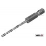 Свердло по металу YATO 2.5 x 57/26 мм HEX-1/4" HSS 6542 для нержавіючої конструктивної легованої сталі