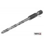 Свердло по металу YATO 4 x 75/43 мм HEX-1/4" HSS 6542 для нержавіючої конструктивної легованої сталі