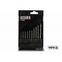 Набір свердл по металу YATO 1.5-6 мм HEX-1/4" HSS 6542 для нержавіючої конструктивної легованої сталі 10 шт