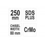 Зубило по плитці і штукатурці YATO SDS+ 80 x 250 мм - фото 4