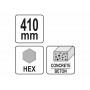 Долото-піка YATO HEX 410 мм - фото 3