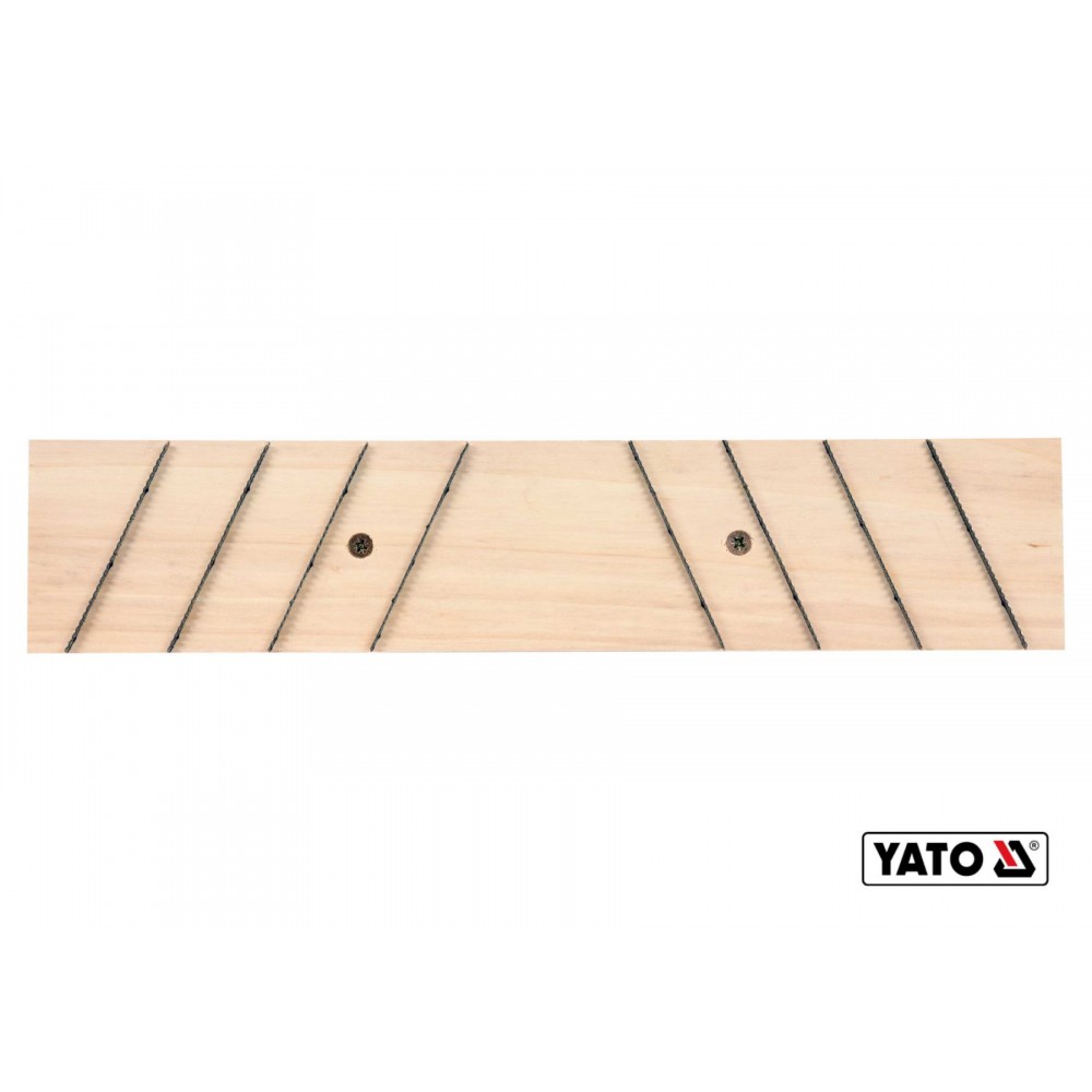 Терка для зняття штукатурки дерев'яна з дрібними зубцями YATO 405 х 84 мм пластикова ручка - фото 2 Терка для зняття штукатурки дерев'яна з дрібними зубцями YATO 405 х 84 мм пластикова ручка - фото 2