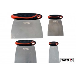Шпателі "японські" з нержавіючої сталі YATO 50/75/100/150 мм 4 шт Шпателі "японські" з нержавіючої сталі YATO 50/75/100/150 мм 4 шт