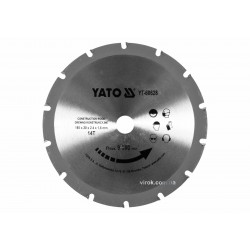 Диск пиляльний по дереву з цвяхами YATO 185 х 20 x 2.4 x 1.8 мм 14 зубців R.P.M до 9000 1/хв