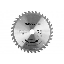 Диск пиляльний по дереву YATO 255 x 30 x 3 x 2 мм 36 зубців R.P.M до 6000 1/хв