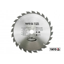Диск пиляльний по дереву YATO 300 х 30 x 3.2 x 2.2 мм 24 зубці R.P.M до 6000 1/хв