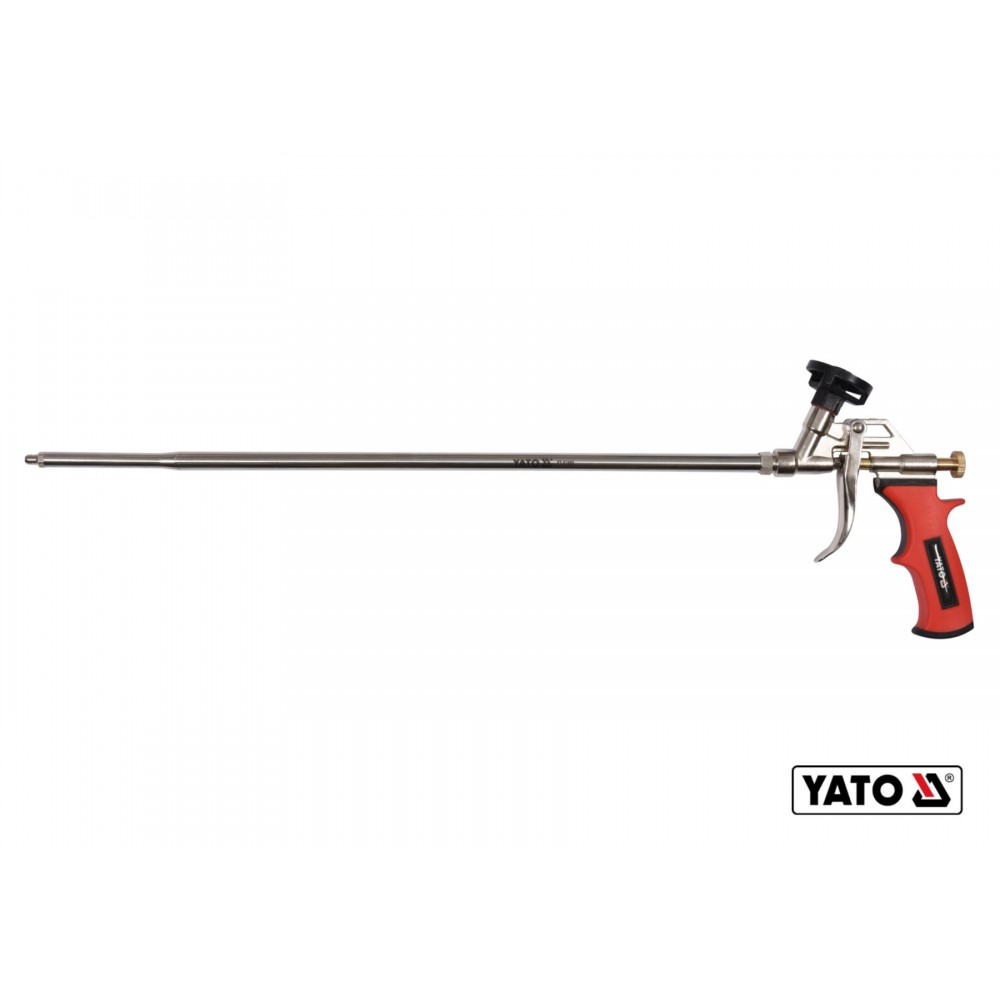 Пістолет для нанесення монтажної піни з подовженим соплом YATO 500 мм алюмінієвий - фото 1 Пістолет для нанесення монтажної піни з подовженим соплом YATO 500 мм алюмінієвий - фото 1