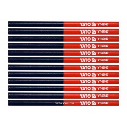 Олівці столярні двоколірні YATO 175 мм стержень 4 x 2 мм 12 шт Олівці столярні двоколірні YATO 175 мм стержень 4 x 2 мм 12 шт