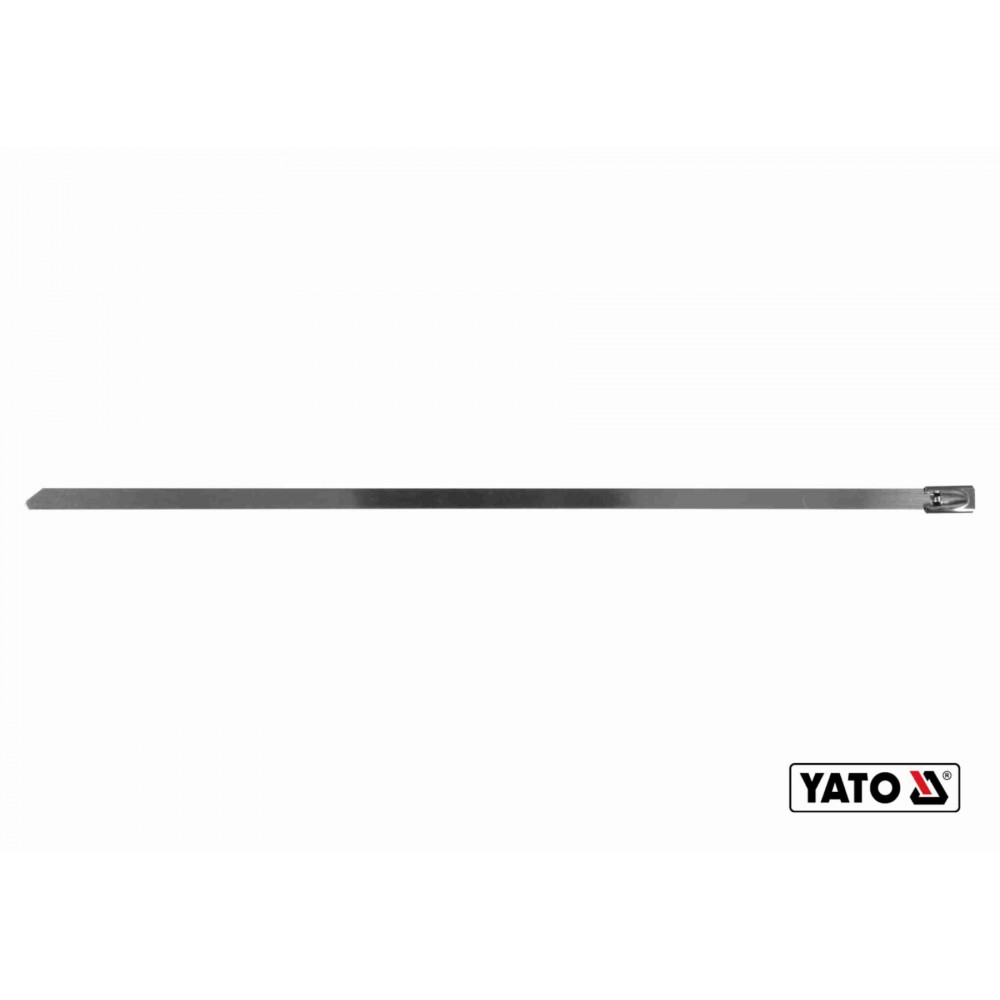 Хомут затискний з нержавіючої сталі YATO 4.6 х 200 мм 100 шт - фото 1 Хомут затискний з нержавіючої сталі YATO 4.6 х 200 мм 100 шт - фото 1