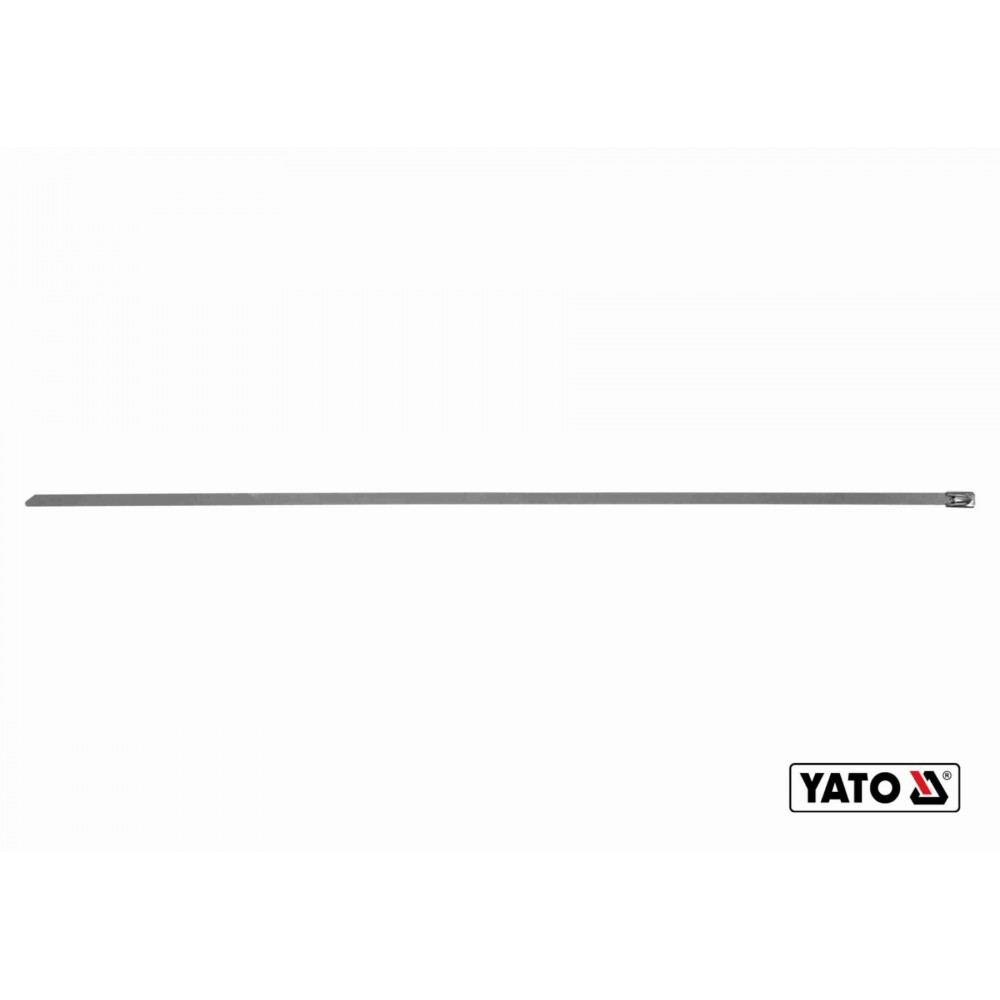 Хомут затискний з нержавіючої сталі YATO 4.6 х 550 мм 100 шт - фото 1 Хомут затискний з нержавіючої сталі YATO 4.6 х 550 мм 100 шт - фото 1
