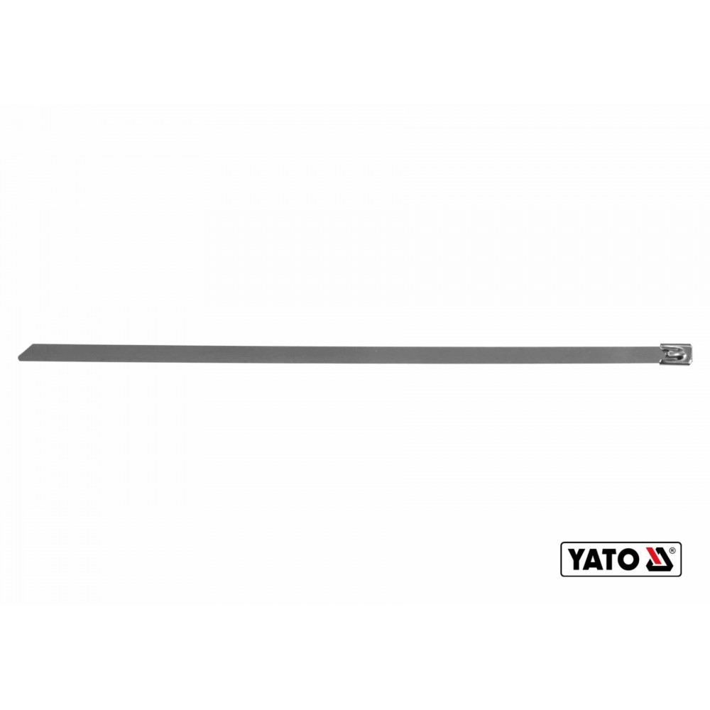Хомут затискний з нержавіючої сталі YATO 8 х 400 мм 50 шт - фото 1 Хомут затискний з нержавіючої сталі YATO 8 х 400 мм 50 шт - фото 1