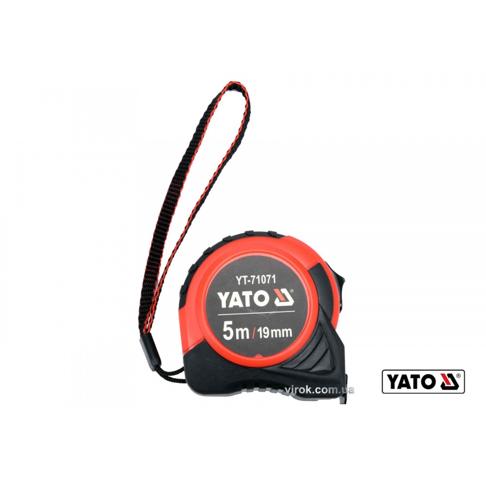 Рулетка YATO 5 м x 19 мм зі сталевою стрічкою і нейлоновим покриттям - фото 1 Рулетка YATO 5 м x 19 мм зі сталевою стрічкою і нейлоновим покриттям - фото 1