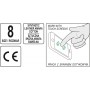 Рукавиці робочі чорно-сірі YATO, для сенсорних екранів, штучна шкіра + бавовняний трикотаж, розмір 8 - фото 5