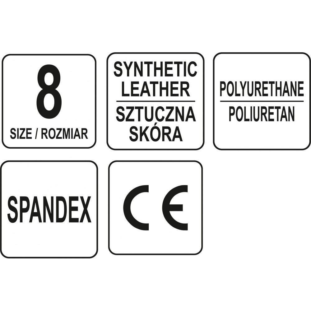 Рукавиці робочі чорні з відкритими пальцями YATO штучна шкіра + синтетична тканина розмір 8 - фото 3 Рукавиці робочі чорні з відкритими пальцями YATO штучна шкіра + синтетична тканина розмір 8 - фото 3