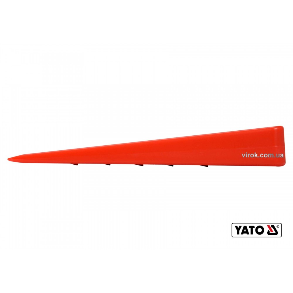 Клин для розколювання дерев пластиковий YATO 205 x 72 x 30 мм 220 г - фото 1 Клин для розколювання дерев пластиковий YATO 205 x 72 x 30 мм 220 г - фото 1