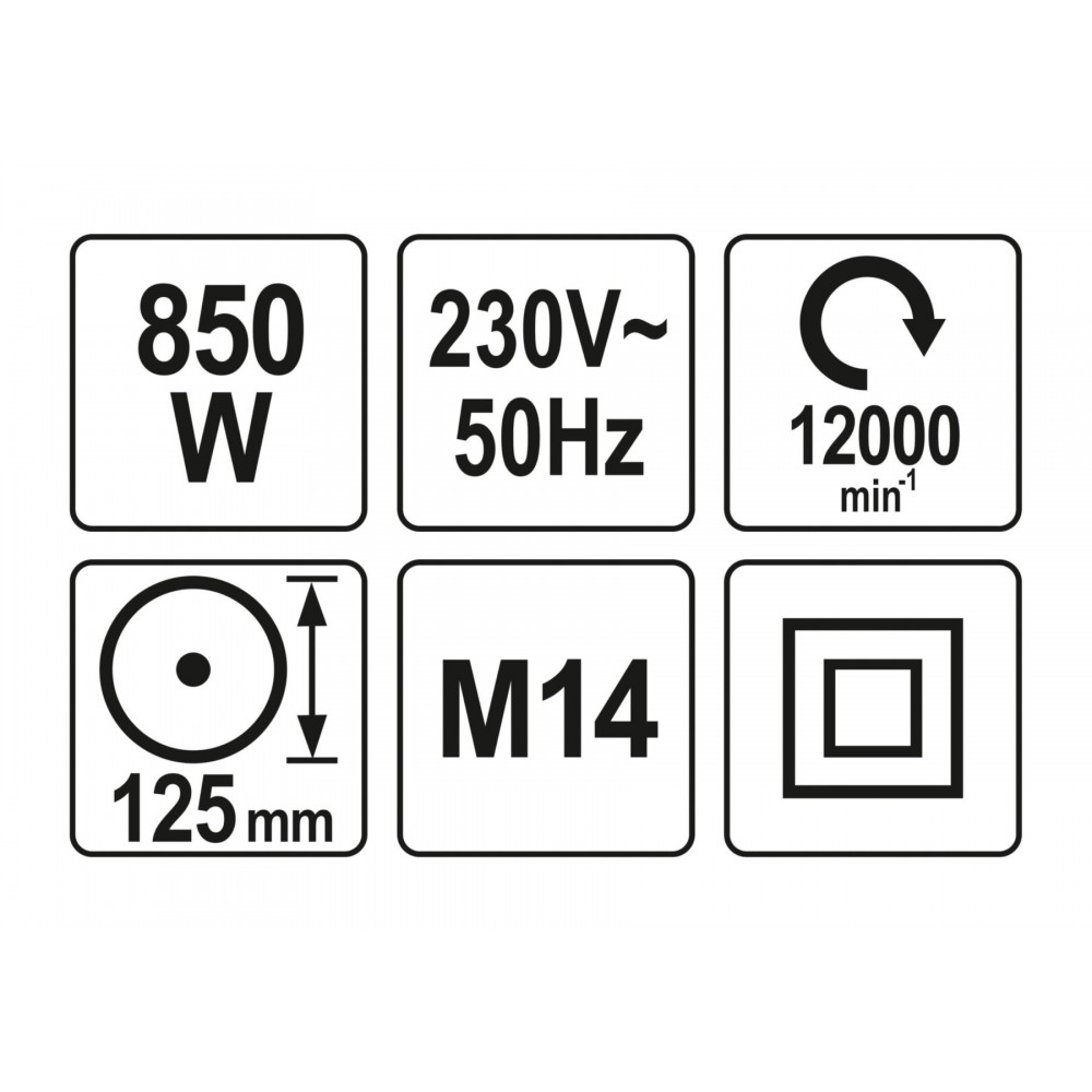Шліфмашина кутова YATO 850 Вт - фото 3 Шліфмашина кутова YATO 850 Вт - фото 3