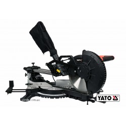Пила торцьовальна по дереву і металу з лазером і протяжкою YATO 1.8 кВт диск 255 x 25.4 мм Пила торцьовальна по дереву і металу з лазером і протяжкою YATO 1.8 кВт диск 255 x 25.4 мм