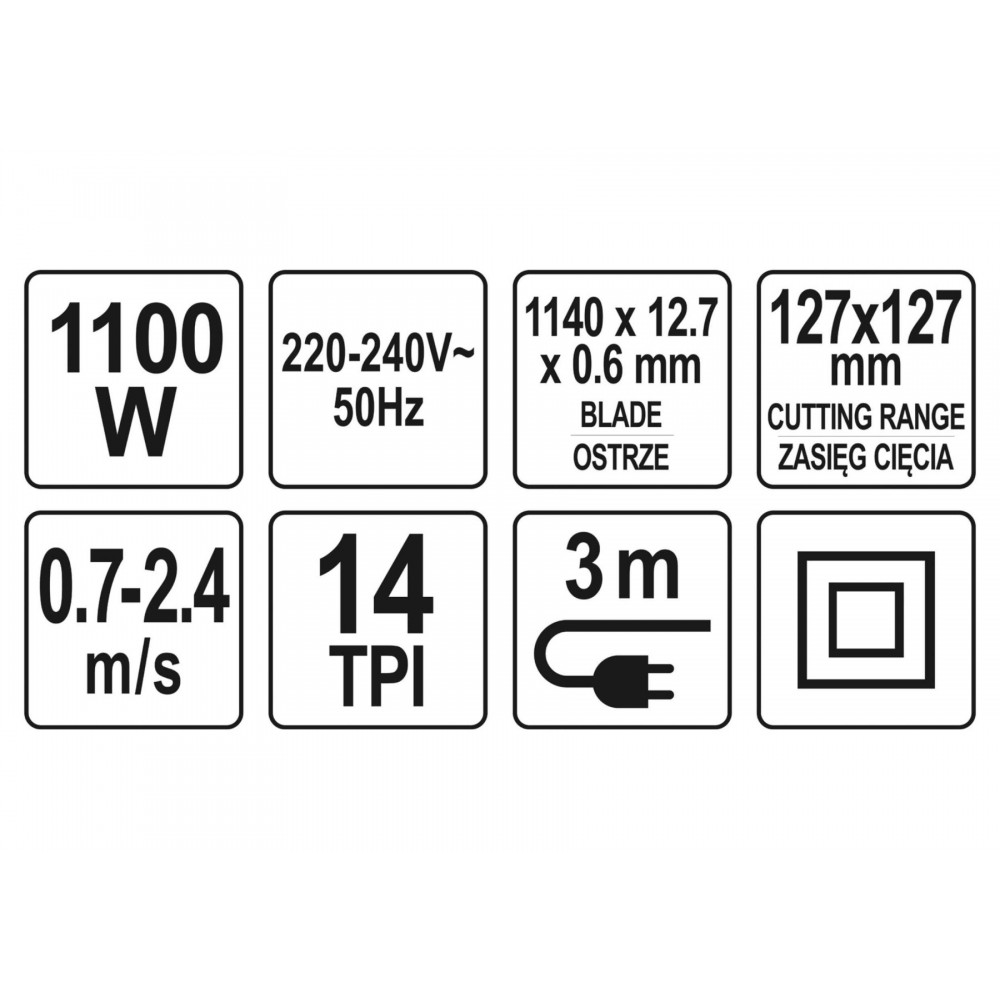Пила стрічкова мережева на знімній підставці YATO 1100 Вт 1140 х 12.7 х 0.6 мм 127 х 127 мм - фото 6 Пила стрічкова мережева на знімній підставці YATO 1100 Вт 1140 х 12.7 х 0.6 мм 127 х 127 мм - фото 6
