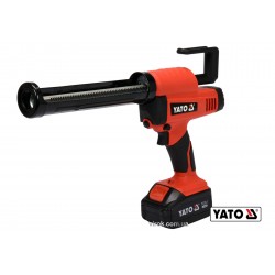 Пістолет для клеїв і герметиків акумуляторний YATO Li-Ion 18 В 4 Агод для тюбів 225 мм 0.5-8 мм/с Пістолет для клеїв і герметиків акумуляторний YATO Li-Ion 18 В 4 Агод для тюбів 225 мм 0.5-8 мм/с