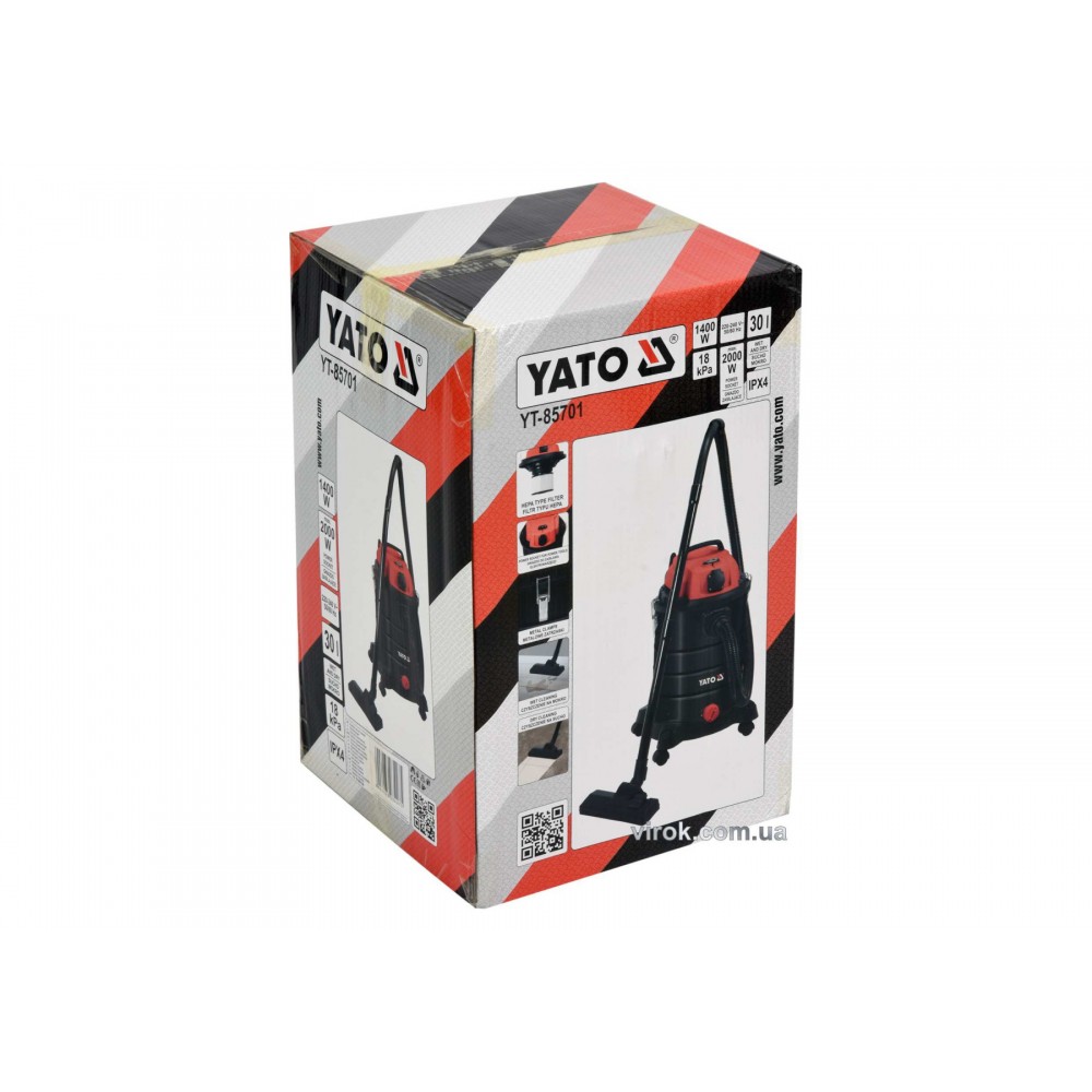 Порохотяг промисловий YATO 1400 Вт 30 л - фото 3 Порохотяг промисловий YATO 1400 Вт 30 л - фото 3