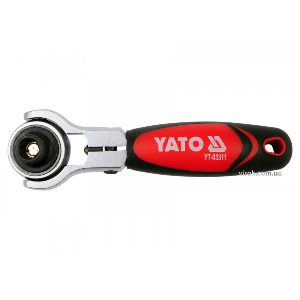 Тріщатка 1/4" з обертовою головкою YATO 115 мм 72 зубці - фото 1 Тріщатка 1/4" з обертовою головкою YATO 115 мм 72 зубці - фото 1