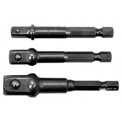 Тримачі-адаптери торцевих головок 1/4" YATO 1/4" 3/8" 1/2" 3 шт