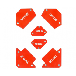 Кутники магнітні для зварюв YATO: кут: 45°, 90°, 135°, 2- 4.5 кг, 43х72х12мм, 4- 11,5кг, 82х118х14мм Кутники магнітні для зварюв YATO: кут: 45°, 90°, 135°, 2- 4.5 кг, 43х72х12мм, 4- 11,5кг, 82х118х14мм