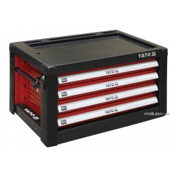 Шафа для майстерні з 4 шуфлядами для столу YT-08920 YATO 690 х 465 х 400 мм