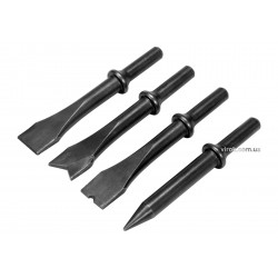 Набір зубил YATO для пневматичного молотка YT-0990 і 81133 120 мм 4 шт