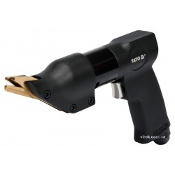 Ножиці пневматичні кутові YATO по листовому металу 1.4 мм 141 л/хв