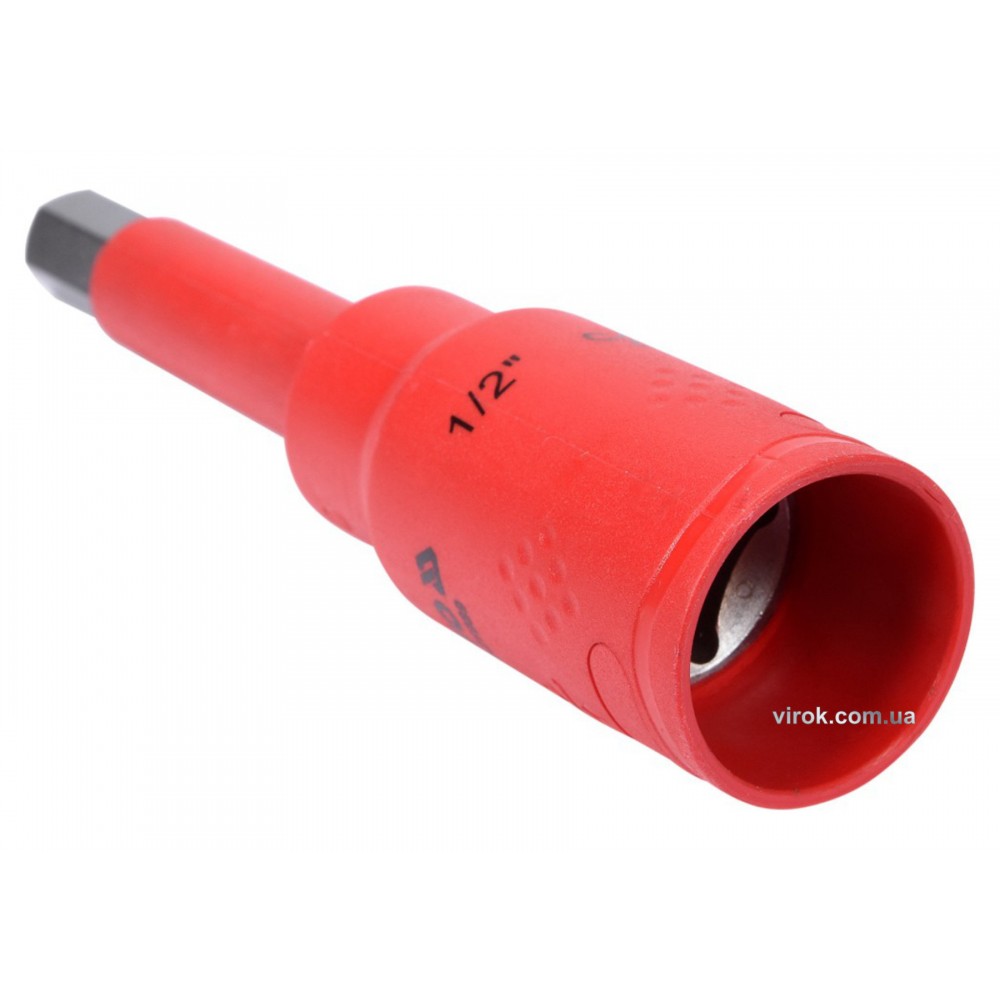 Головка торцева діелектрична з насадкою викрутковою HEX YATO 1/2" H4 x 120 мм VDE до 1000 В - фото 1 Головка торцева діелектрична з насадкою викрутковою HEX YATO 1/2" H4 x 120 мм VDE до 1000 В - фото 1